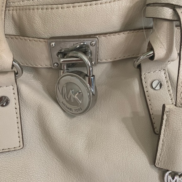 Michael Kors beige Leather Satchel - Picture 10 of 16